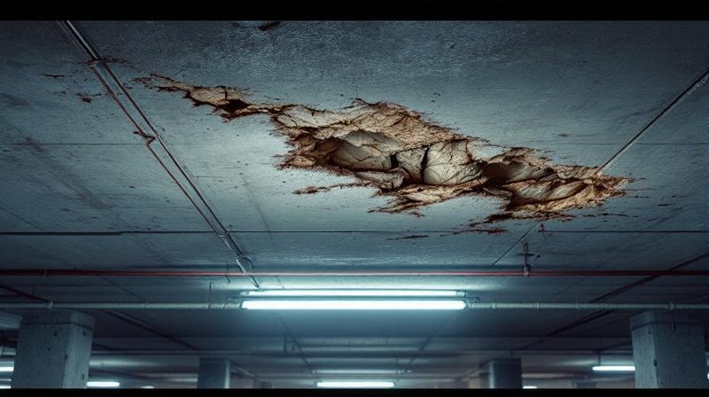 Betonschäden an Tiefgarage und Kellerdecke